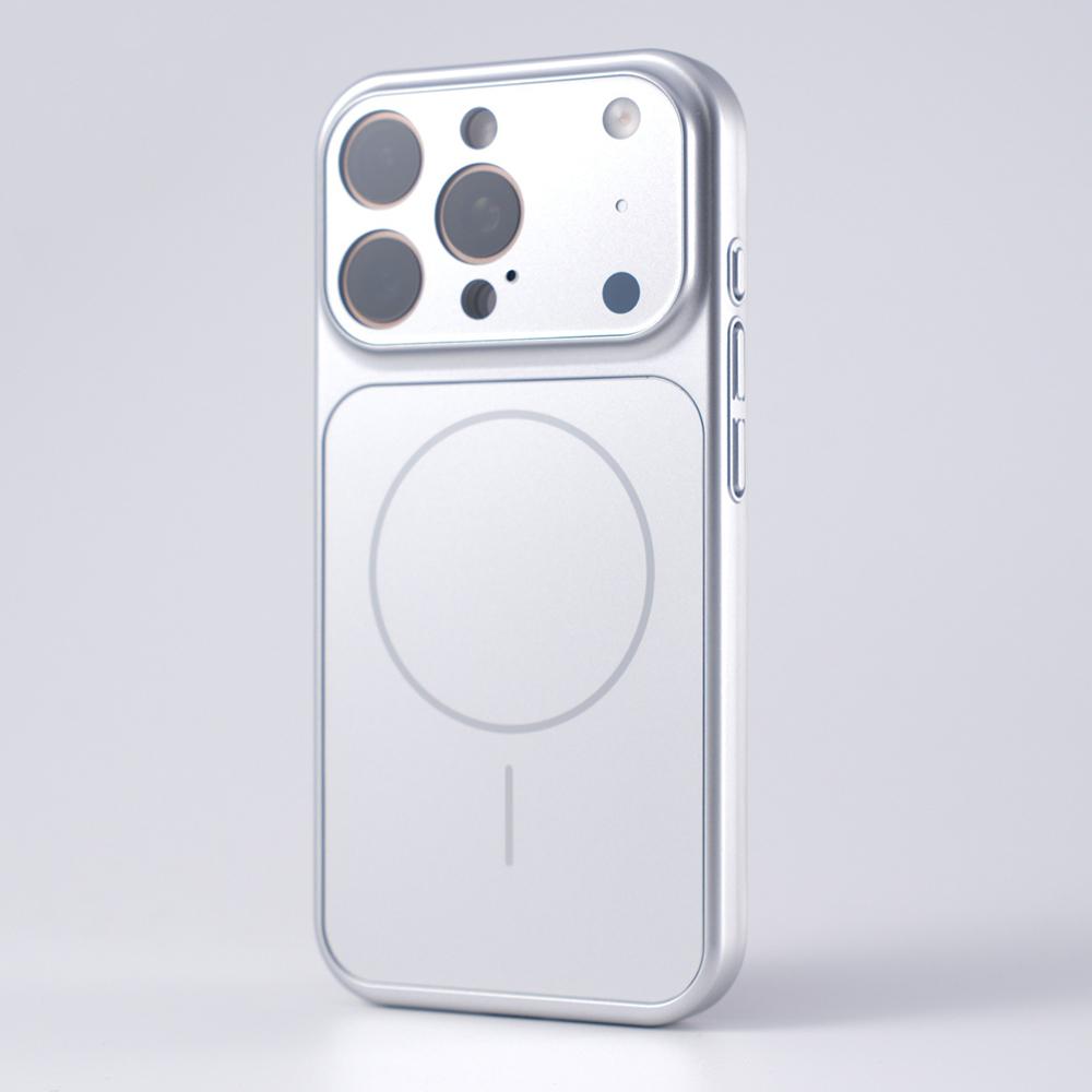 Luxury Plating Matte Glass Camera Protect Phone Case For iPhone 17 16 15 14 13 Pro Max 17Pro 17 Air For Magsafe Magnetic Cover