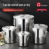 Lijia Stainless Steel Bucket with Lid and Handle