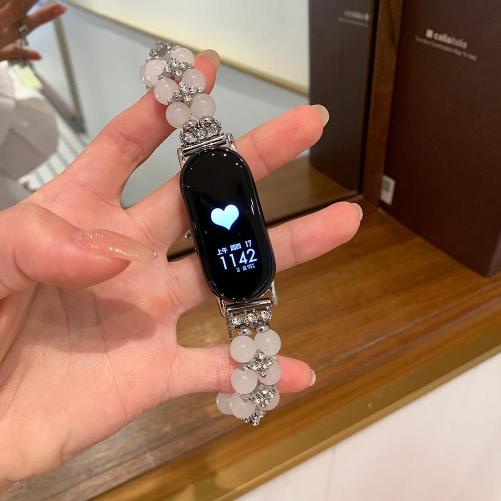 Excellent Summer Colored Bracelet Strap Suitable for Mi Smart Band 9/8/NFC Xiaomi 10 Bling Wristband for Women Watchband