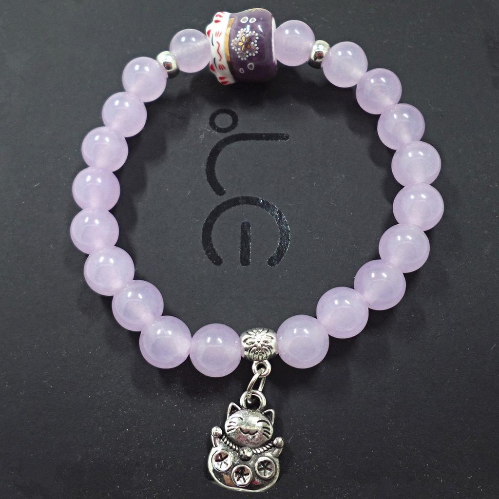 S447 popcorn stone crystal bracelet lucky cat bracelet pearl bracelet hand jewelry direct sales