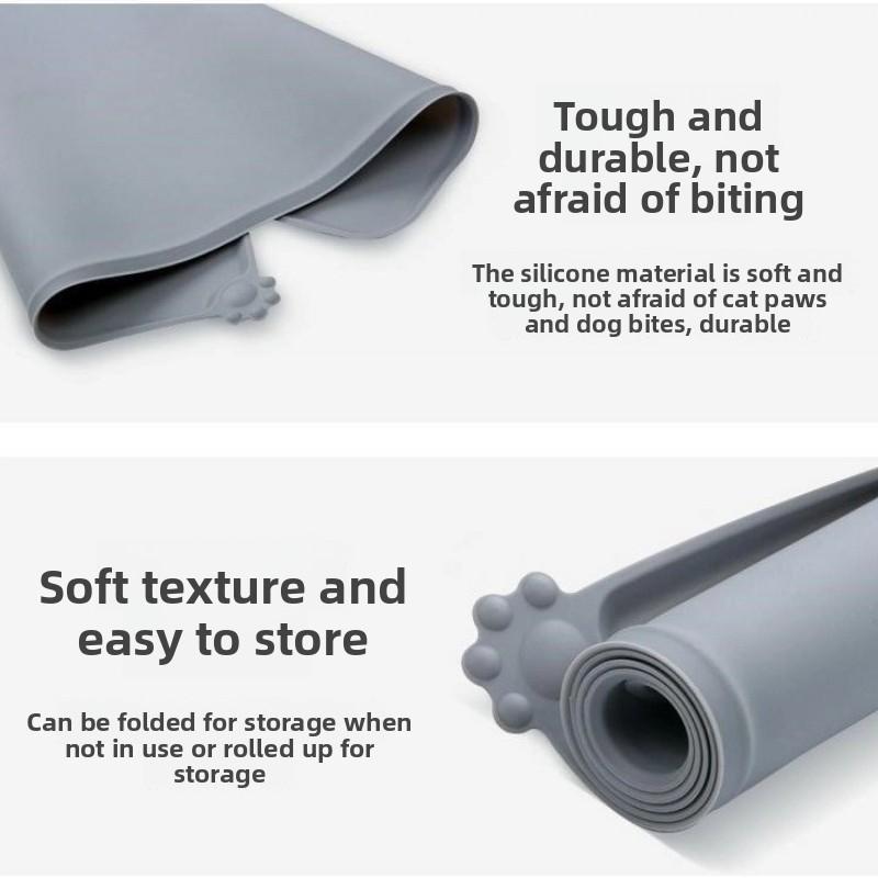 Silicone Pet Bowl Mat Non Slip Floors Pad New Cat Dog Food Mat For Pet Feeding Bowl
