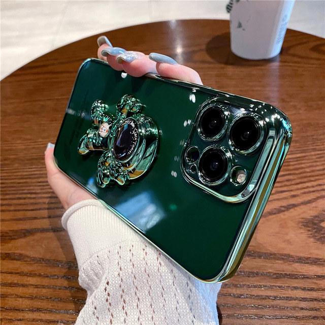 

3d противоударный чехол для телефона с подставкой астронавта для Iphone 13 11 12 Pro Max Xs Xr X 7 8 Plus, силиконовый бампер, прозрачный чехол For iPhone 13