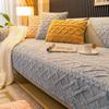 Plush Sofa Cushion Winter Non-slip Seat Cushion Thickened Warm Sofa Cover Simple Modern Winter Sofa Towel