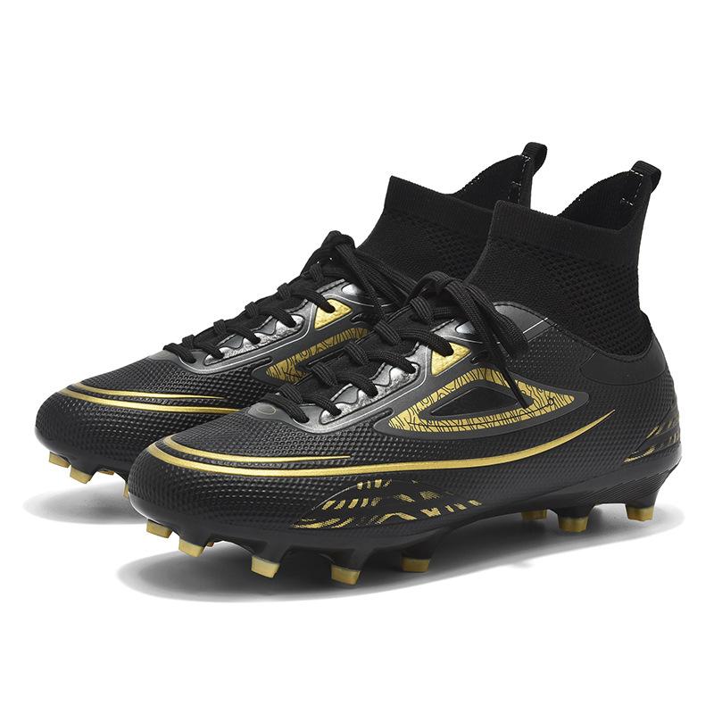 New Men'S Broken Nail Football Shoes Outdoor Training Game Sports Shoes Non-Slip And Wear-Resistant Professional High-Top Sneakers