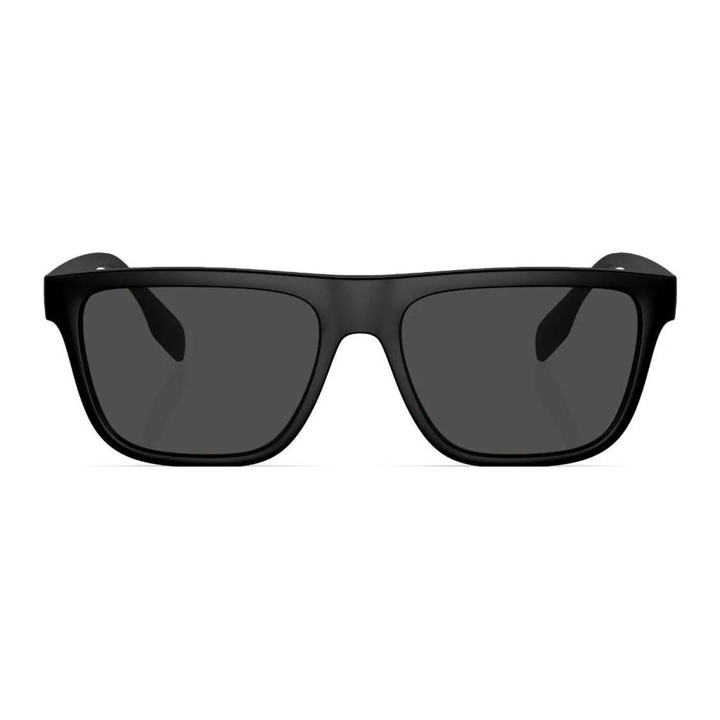 Burberry Logo Irregular Frame Sunglasses Men Sunglasses Black BE4402U346487