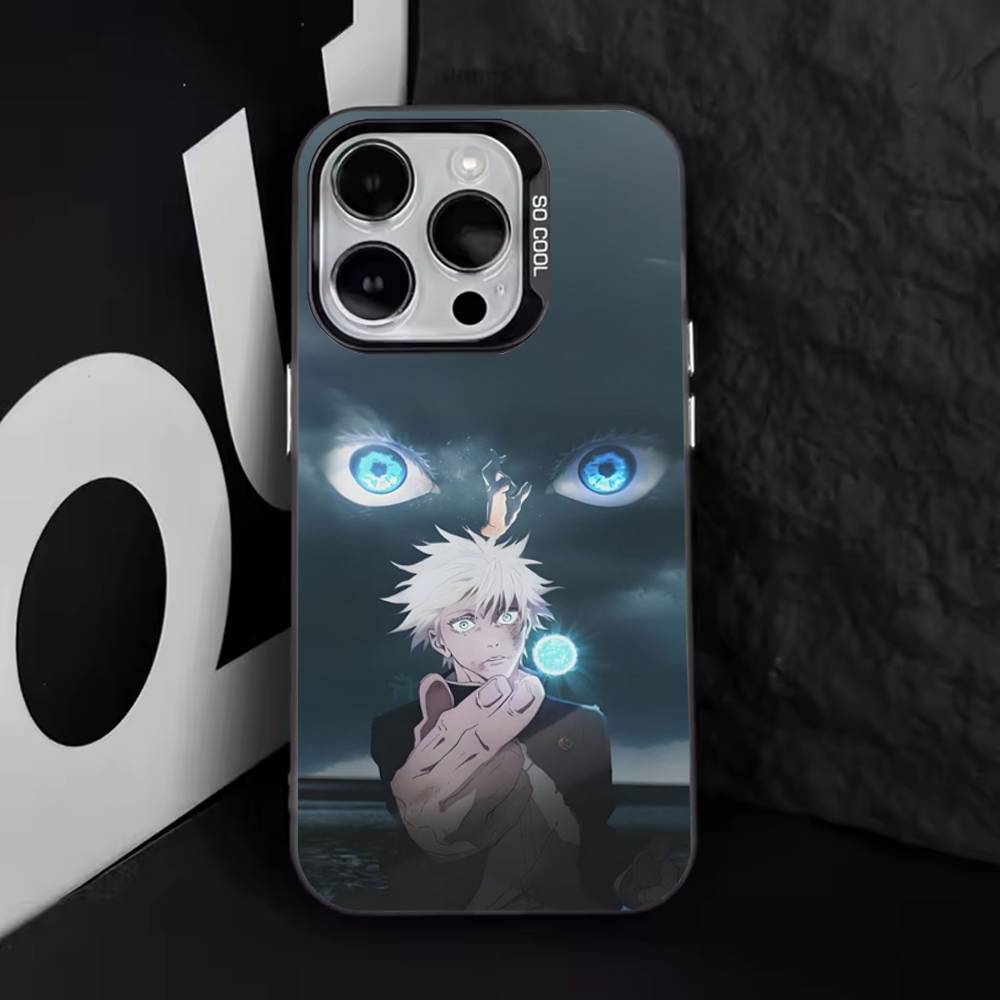 J-Jujutsu K-Kaisen G-Gojo Anime Phone Case For iPhone 17,16,15,14,13,12,11,Pro,Max,Plus,E,Air,Mini Black Tpu Cover