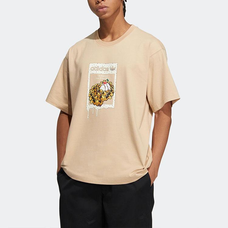 adidas Originals T Shirt Unisex Beige HZ5352