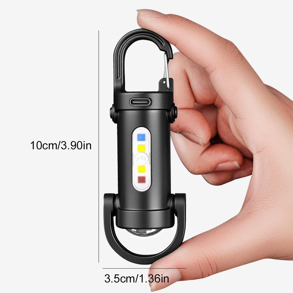 Portable Keychain Multi-Function Emergency Flashlight Outdoor Mini Flashlight Mobile Power for Outdoor Camping And Hiking Light