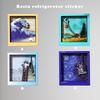 Ins Cute Cartoon Van Gogh Two-Dimensional Famous Painting Refrigerator Magnet Personalized Creative Magnet Refrigerator Decorati