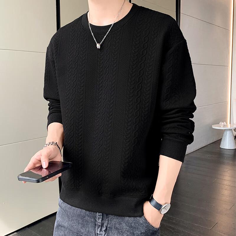 Wassup Sohot Men's Round Neck Long Sleeve Top