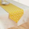 Geometriskt Tryckt Bomullslinne Rutig Bordslöpare Bröllopsduk Festmiddagsdekor