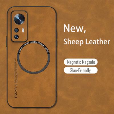 Vintage ovčí kožené magnetické pouzdro pro Xiaomi Mi 14 13 12 11 10 Lite 13T 12T 11T Poco F3 F5 F6 X6 Redmi Note 11S 12S 11 12 13 Pro Cover