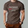 3D Digital Letter Printing Men's Fashionable Simple Style Short Sleeved Shirt Casual Pure Cotton Round Neck T-shirt
