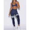 Womens Yoga Set Sleeveless Halter Sports Bra High Waist Leggings Gym Fitness Running