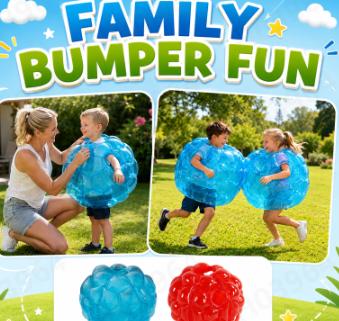 Outdoor Bumper Ball Toy for Kids and Adults, Inflatable Ball for Backyard Games and Party Activities