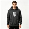 Men's Cow Print Daisy Floral Graphic Pullover Hoodie Casual Long Sleeve Hooded Sweatshirt