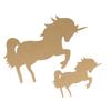 MDF Shape Silhouette Unicorn 15cm