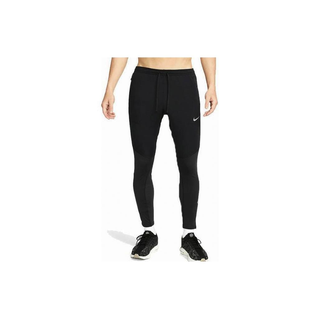 Nike Therma-FIT Run Division Elite Solid Logo Print Running Pants Men Bottoms Black DV9275-010