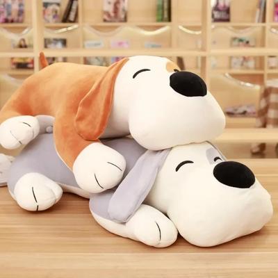 Soft Dog Plush Hugging Pillow Dogs Plush Puppy Stuffed Animals Toys Cute Cuddle Doll Christmas Birthday Gift for Kids Boys Girls