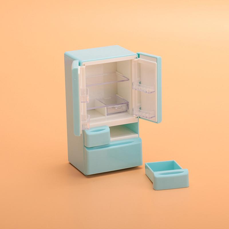 1:12 Dollhouse Miniature Refrigerator Simulation Home Appliances Model Home Decor Toy Doll House Accessories