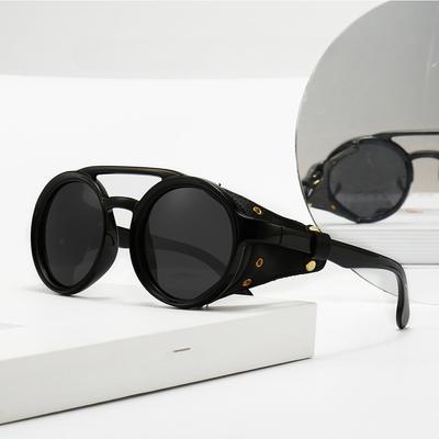 Nuovo Retro Individualità Steam Punk Ovale Antivento Occhiali da Sole da Donna Moda Occhiali da Sole Vintage Occhiali UV4