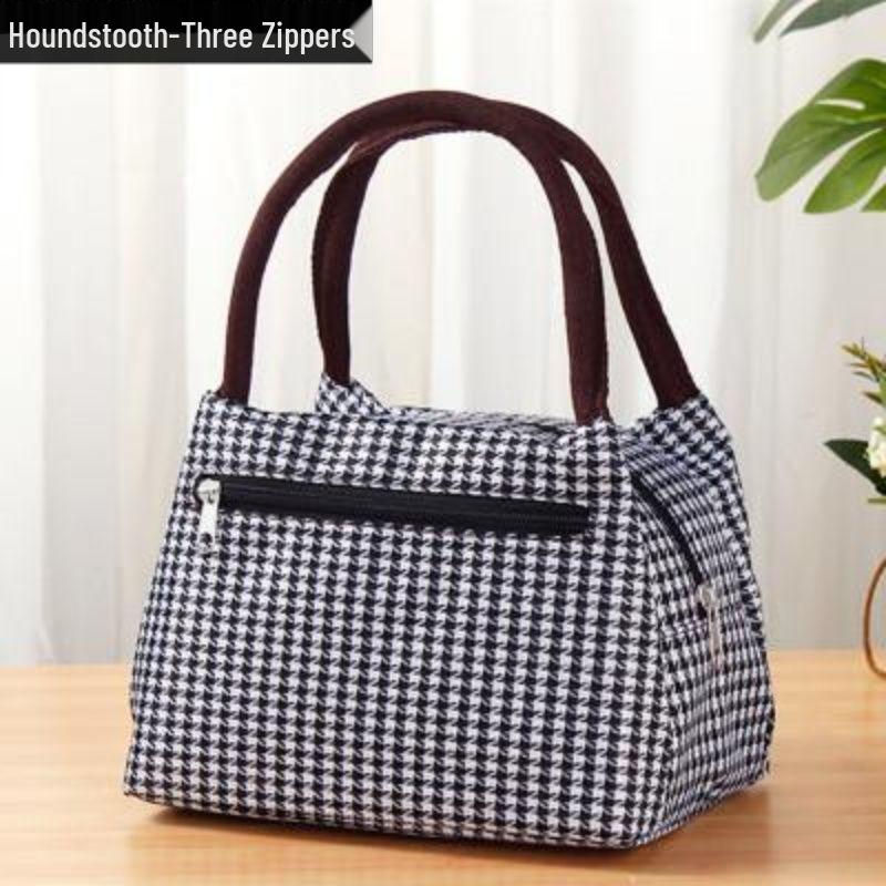 Women's Waterproof Oxford Cloth Handbag & Mummy Canvas Tote - Small Square Bag with Umbrella Pocket