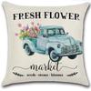 Spring Pillow Case Sofa Waist Pillow Case Garland Truck Light Luxury Home Office Pillow Pillow Case