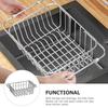 Large Capacity Stainless Steel Dish Drying Rack Dishes Draining Storage Rack  Fruit Washing