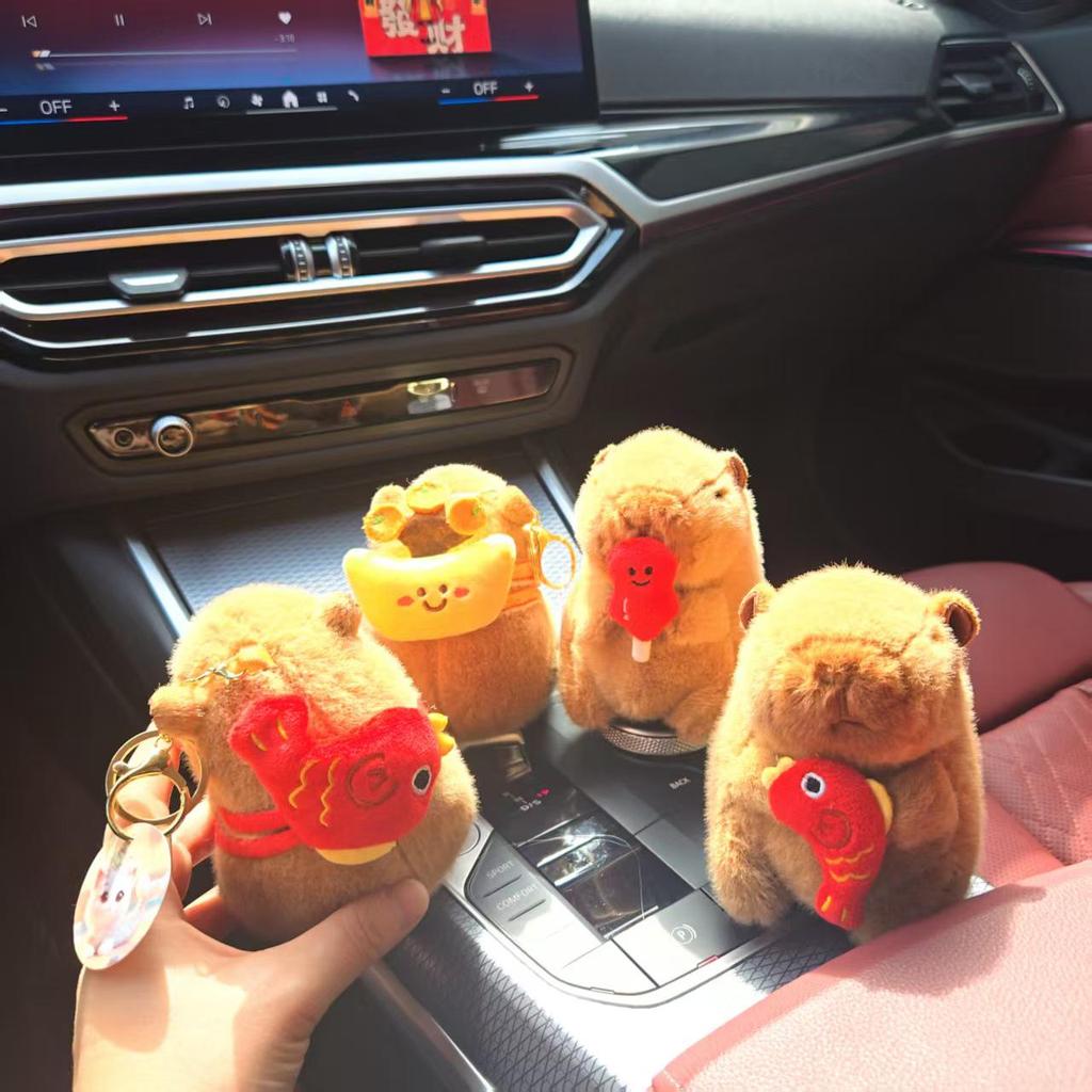 2025 Capybara Plush & Keychain Set - Cute & Quirky Capybara-kun for Bags