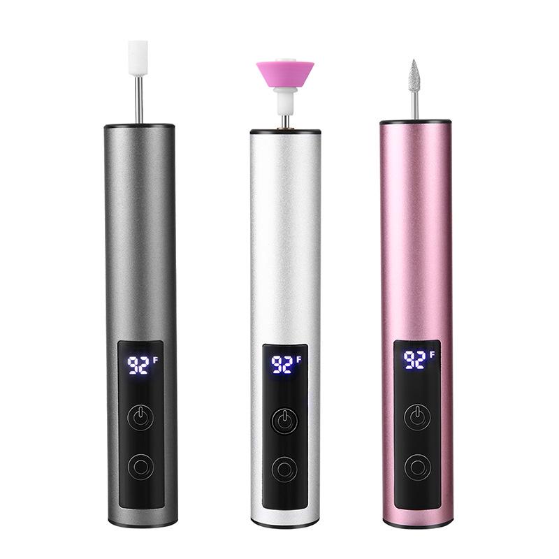 2025 USB Rechargeable Electric Nail Grinder & Engraving Pen with Digital Display and Aluminum Alloy Build