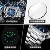 Diamond-Encrusted Men'S Watch Double Calendar Fashion Quartz Watch