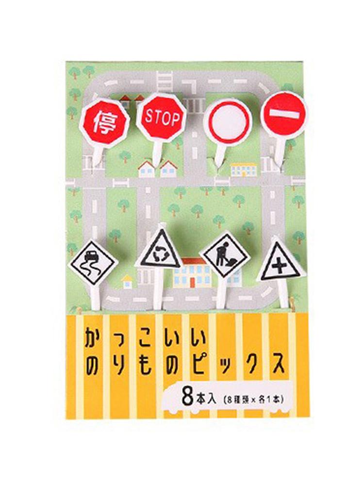 Merry Christmas Animal Fruit Fork Food Grade Plastic Mini Cartoon Kids Cake Fruit Toothpick Bento Lunch Bento Party Decoration