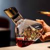 1.5L Gold Iceberg Whisky Wine Decanter Handmade Lead-free Crystal Wine Pourer Carafe Thickened Wine Dispenser Pot Bar Accessorie
