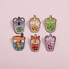 Frog Adorable Cartoon Fox Capybara Brooch Cute Pearl Milk Tea Cup Accessory Style