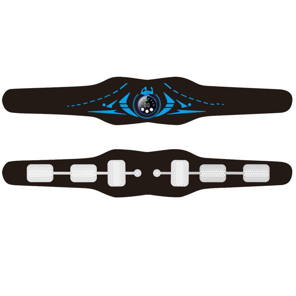 Smart Fitness Massage Belt with Charging Display: Advanced Abdominal Muscle Trainer and Waist Massager