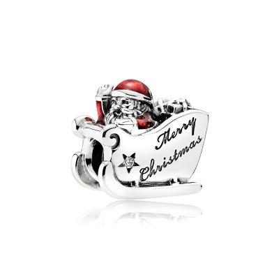 

NEW copper Charm Compatible With Authentic Bracelets Accessories Women Jewellery Christmas Collection Santa Claus Pumpkin Carriage