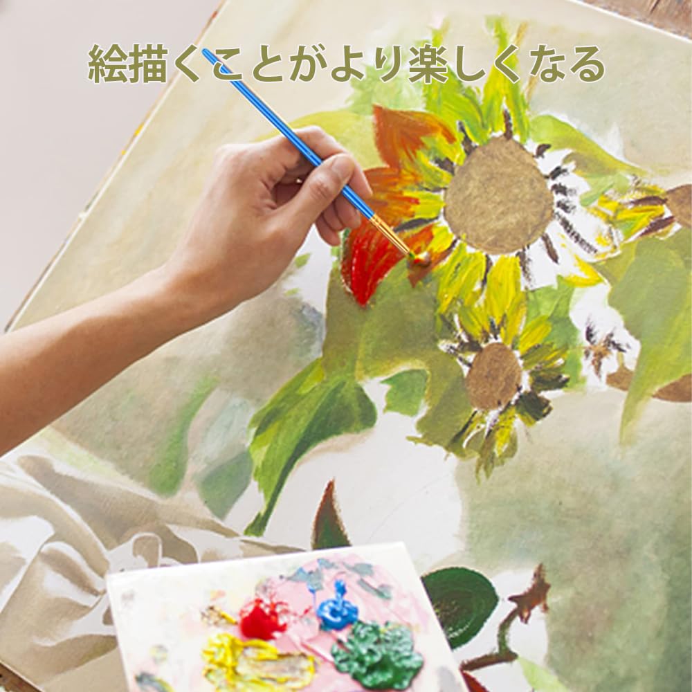 Akrylová barva 24 akrylových 10 štětců 1 voděodolná Snadno použitelná na a Ideální pro vybarvování a Perfektní dárek pro předškolní a základní školu