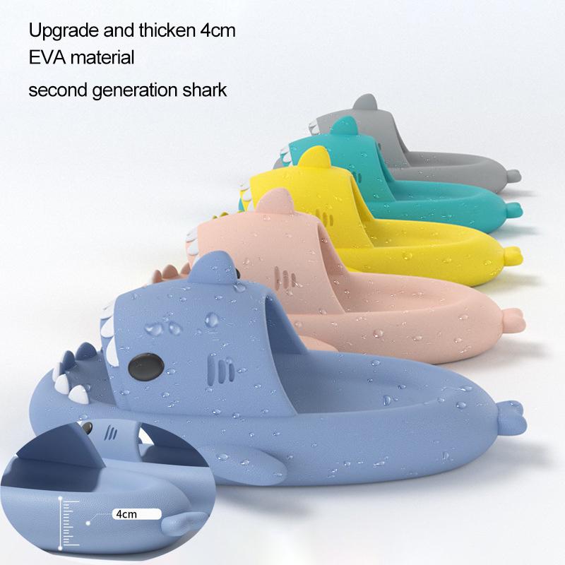 

Мужчины Женщины Акула с толстым дном Пара Тапочки Женские фекалии EVA Чувственные тапочки Дом Дети Милые мультяшные сандалии