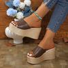 Fashion 2025 New Summer Women Sandals Platforms High-Heeled Shoes Women Casual Wedges Slides Women Outdoor Sandals Sandalias De Mujer