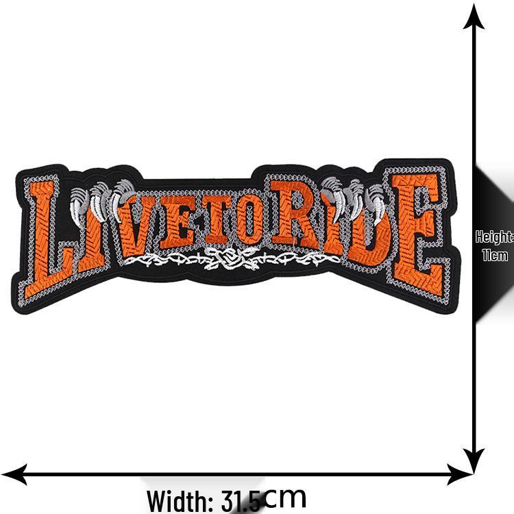 

Large Embroidered Eagle Patch for Motorcycle Jacket Decoration