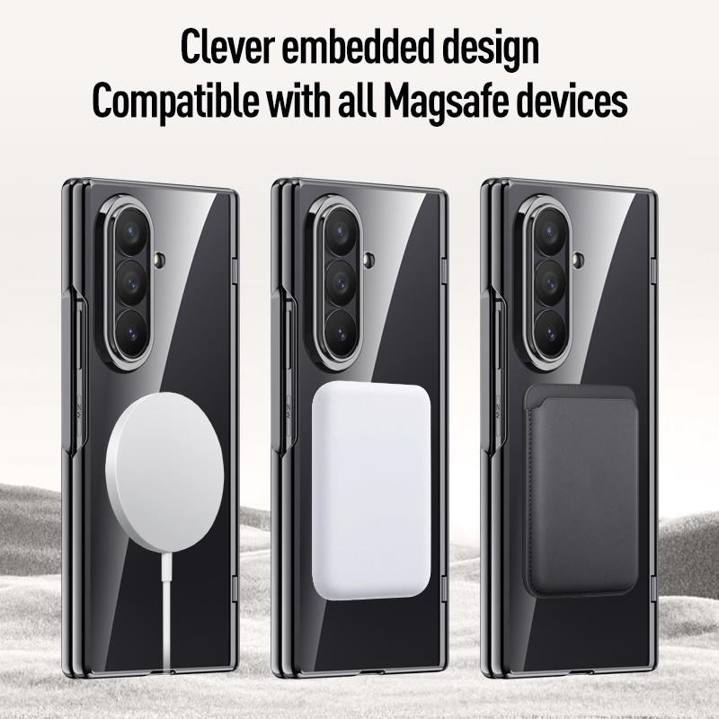 For Samsung Galaxy Z Fold 8Ultra Fold8 Screen Protect Film Hyaline Case Middle Hinge Magnetic For Magsafe Wireless ChargingCover
