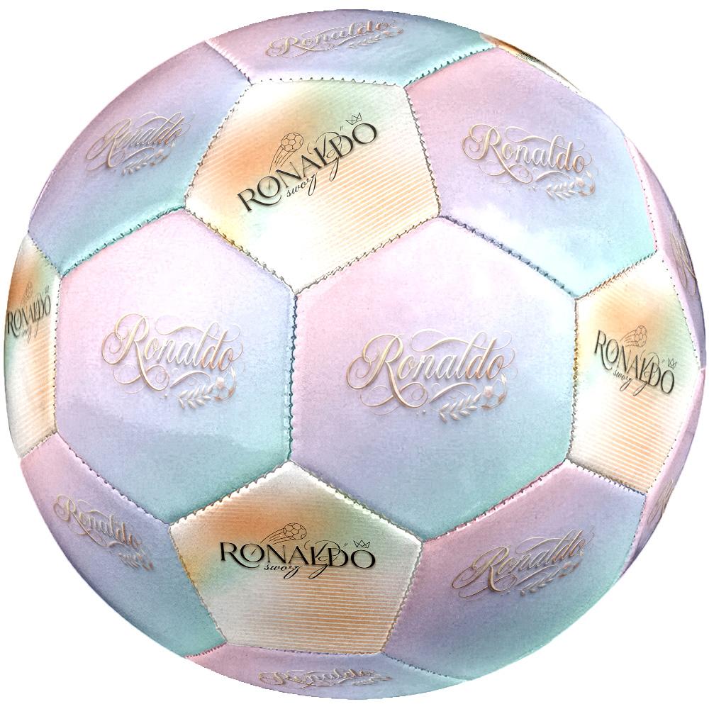 Ronaldo's Soccer Journey Size 5 Soccer Football Machine Sewn Indoor/Outdoor Training and Matches Ideal for Soccer Enthusiasts