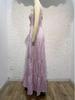 2024 Frühling/Sommer Europäisches & Amerikanisches Damen Sexy Gestreiftes Taillenbetonendes Trägerkleid