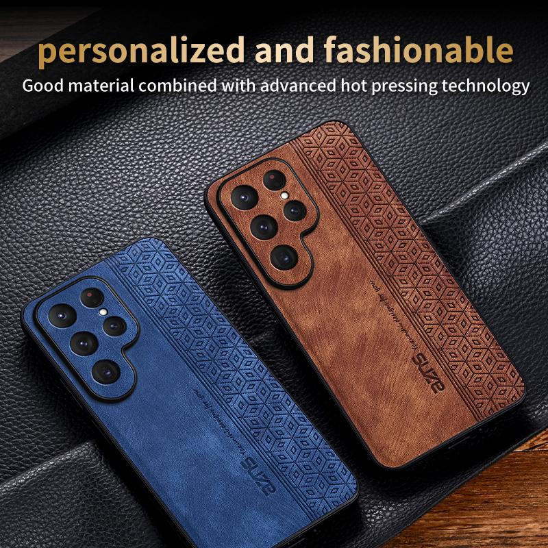 For Samsung Galaxy S25 Ultra Back Cover Skin Feel Shockproof Leather Phone Case Bumper For Galaxy S25 Ultra Coque Capa