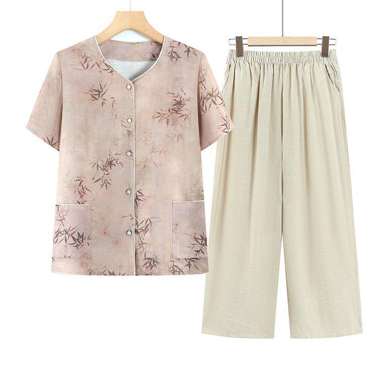 2026 Stylish Summer Suit for Middle-aged & Elderly Women