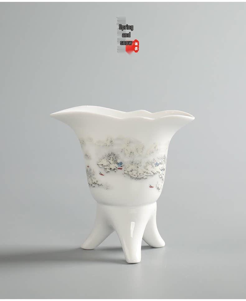 Emperor Celadon Ceramic Wine Set: Choose One or Two Retro Chinese Baijiu Cups