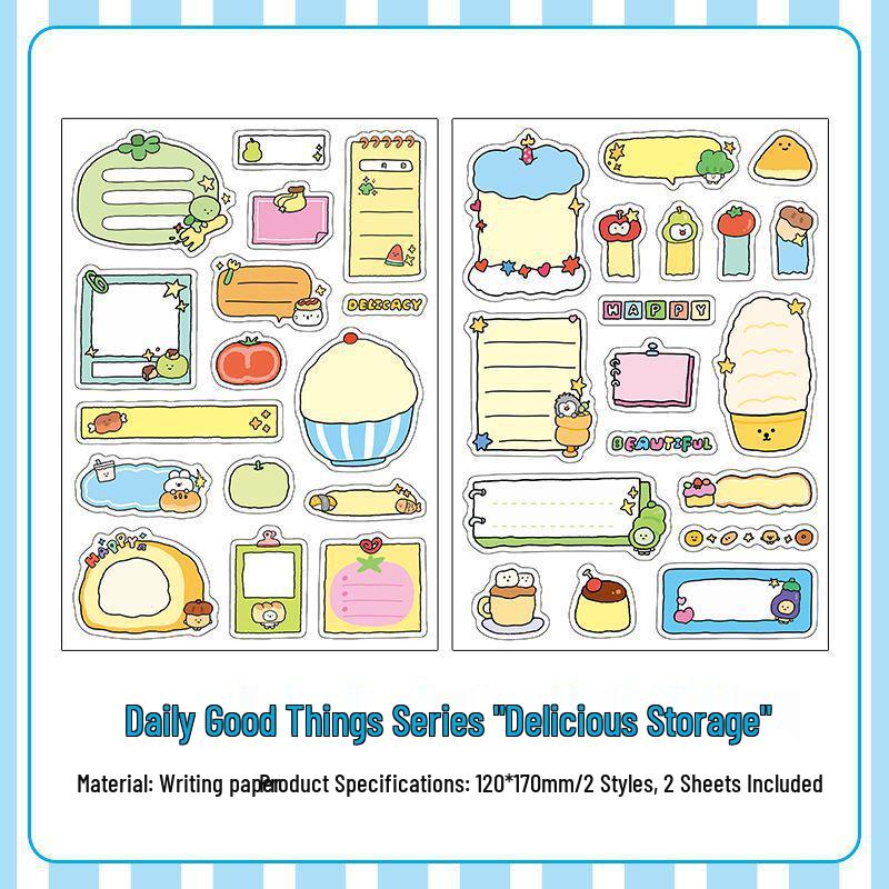 

Infeel.Me Creative Cartoon Stickers - Daily Good Things for Journals and DIY Decoration