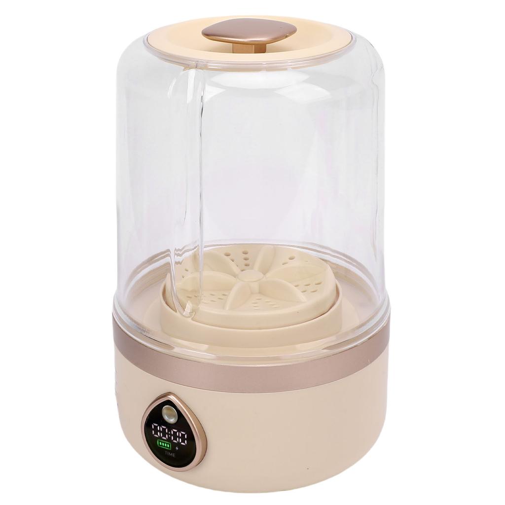 Underwear Washing Machine USB Plug in Portable Deep Clean 2 Modes Underwear Washer with Time Display for Socks Panties
