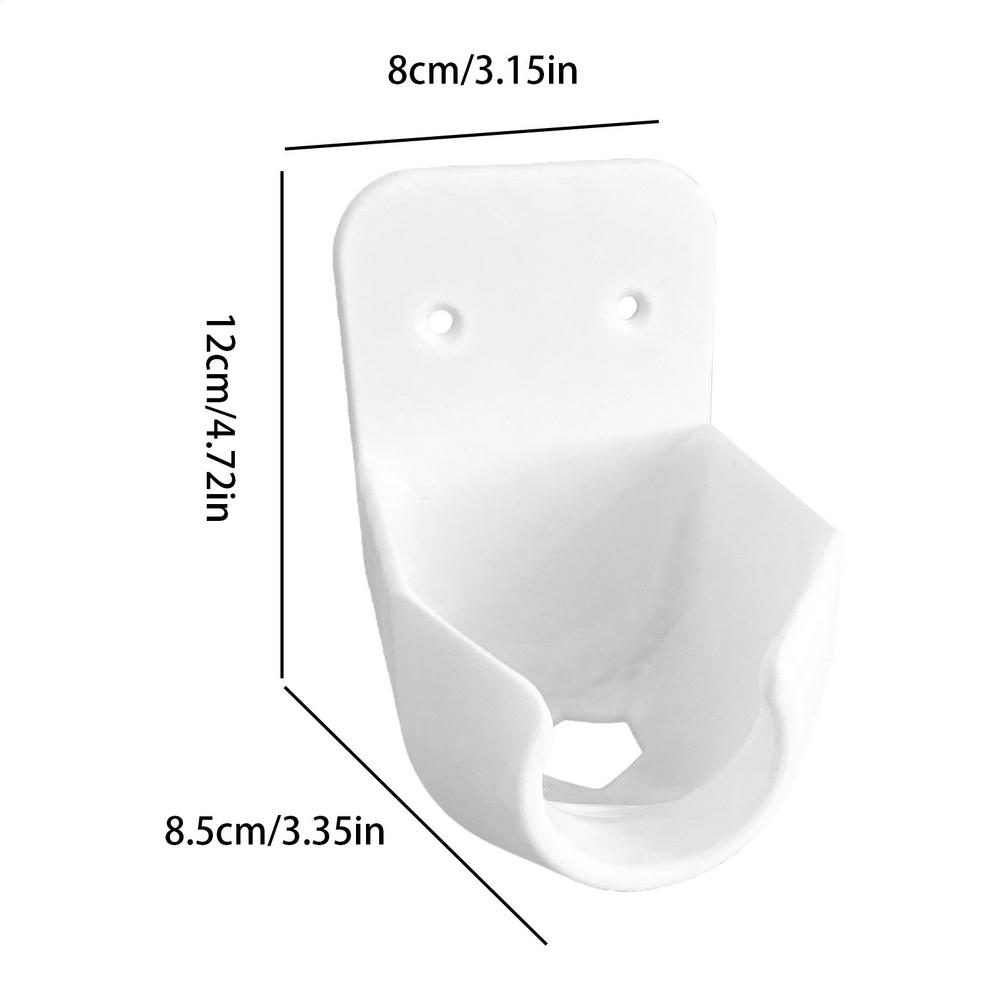 

Hose Nozzle Holder Outdoor Sprayer Hanger Wall Mounted Pipe Head Placement Rack For Garden Garage Outdoors Yard Irrigation Patio білий