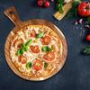 Akáciové dřevo Krájecí deska Podnos na pizzu Kulatá krájecí deska